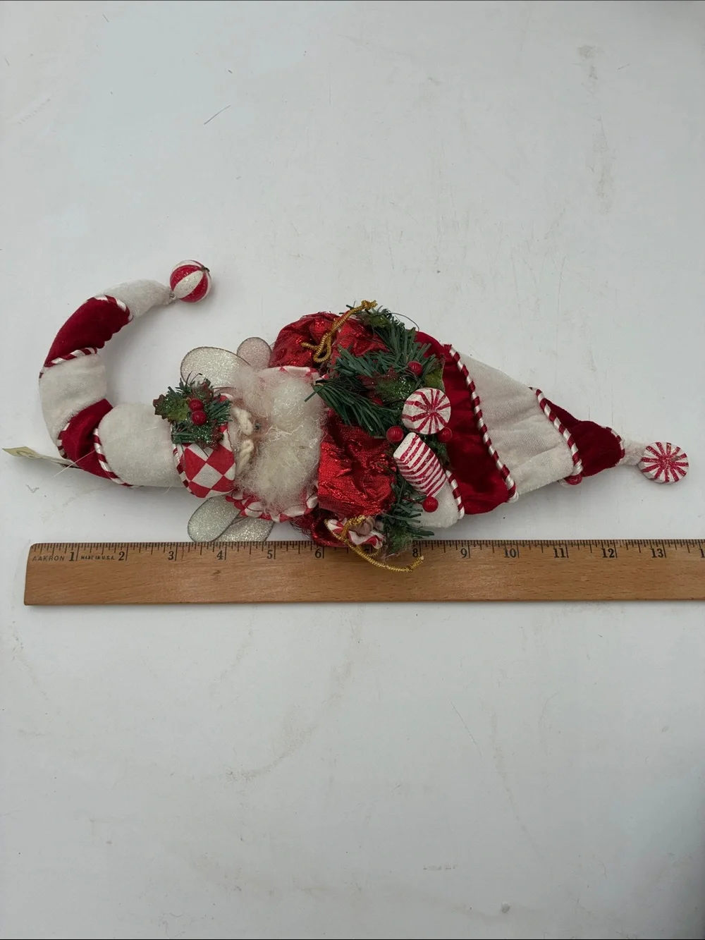 Mark Roberts Red and White Santa Hanging Ornament